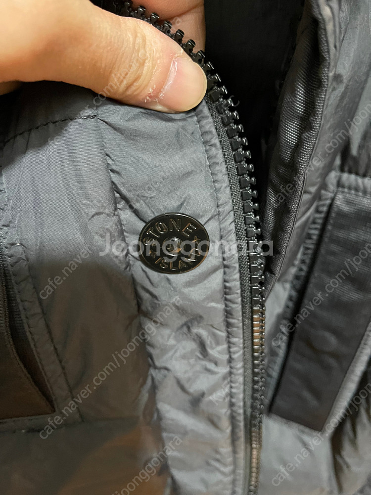 스톤아일랜드 크랭클랩스 롱패딩 19FW 한글탭 차콜--2