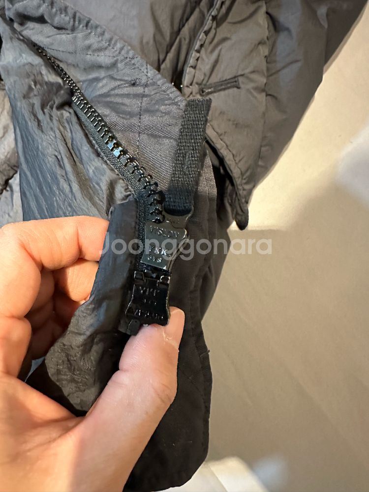 스톤아일랜드 크랭클랩스 롱패딩 19FW 한글탭 차콜--8