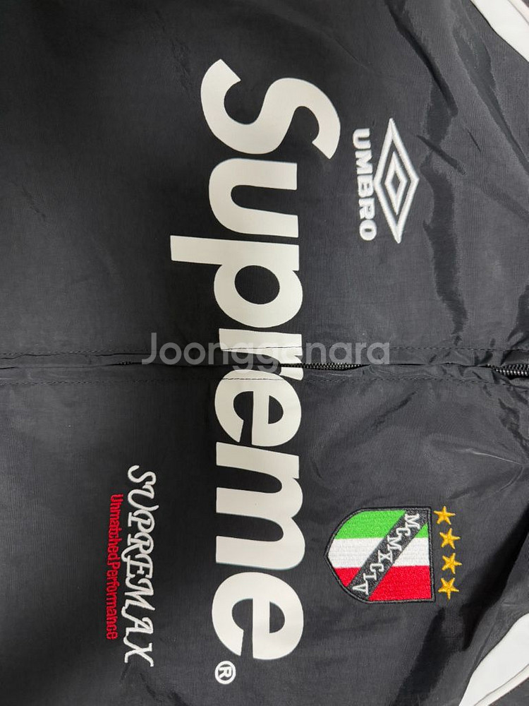 슈프림 x 엄브로 트랙자켓 블랙 XL--1
