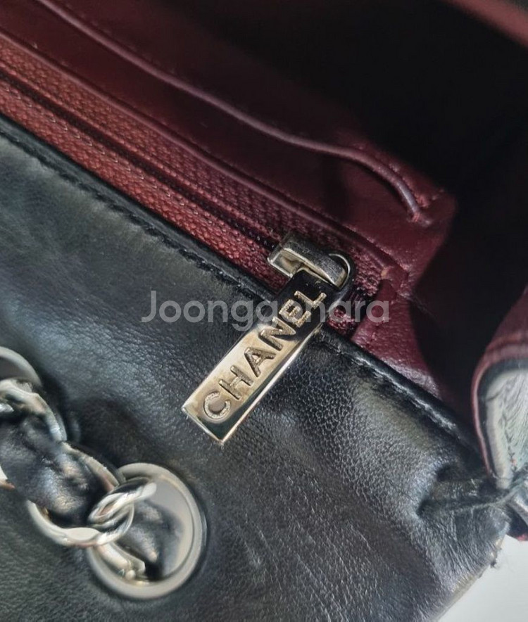 샤넬 클래식 램스킨 라지 점보 은장--9