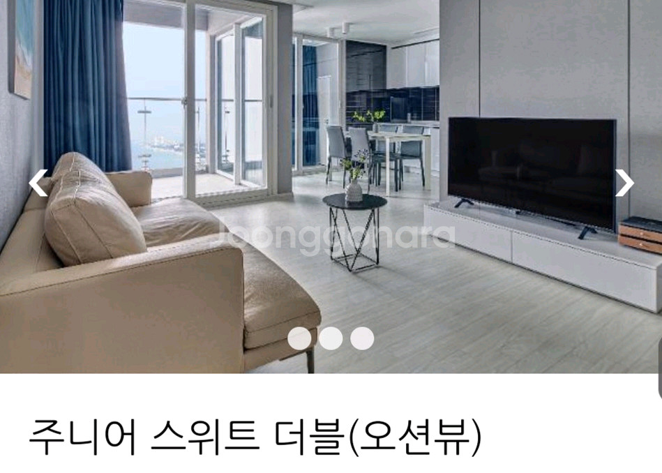 강릉 사천해변호텔 3룸 10/25 1박 2박 고층오션뷰--1