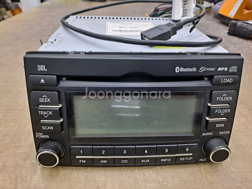 JBL 무출 6CD 블루투스 usbaux 순정오디오--0