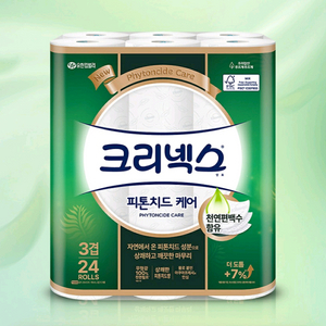 크리넥스 피톤치드 화장지 30m 24롤 2팩