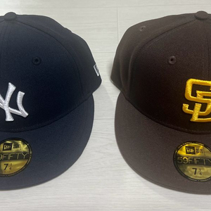 뉴에라 선수용 모자 2종 + 겨울니트모자 1종 일괄