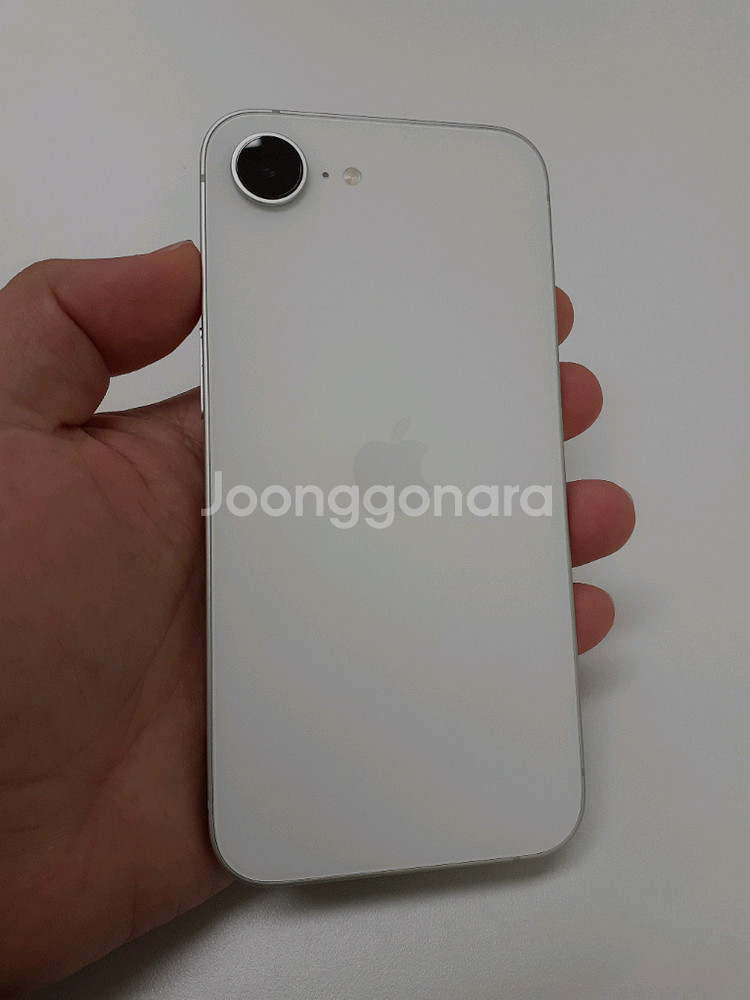 배터리 100% 자급제 아이폰 16e 512기가 화이트--0