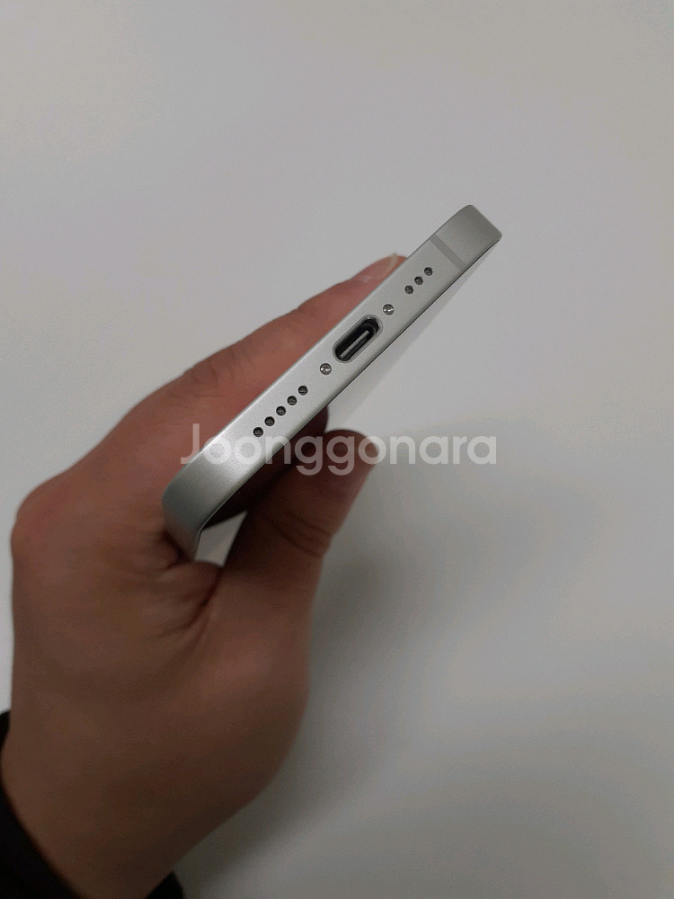 배터리 100% 자급제 아이폰 16e 512기가 화이트--5