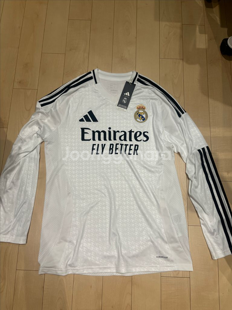 아디다스 레알 마드리드 24/25 긴팔 홈 저지 티셔츠--0