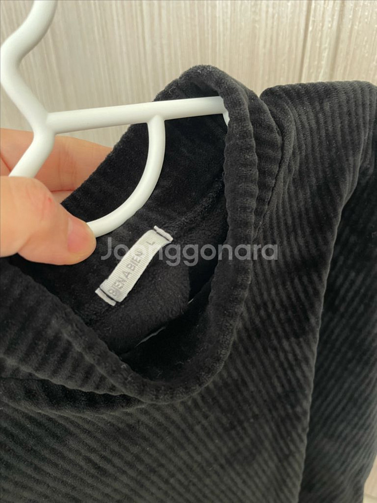 키즈 BIEN A BIEN 벨벳 상의 블랙 L--2