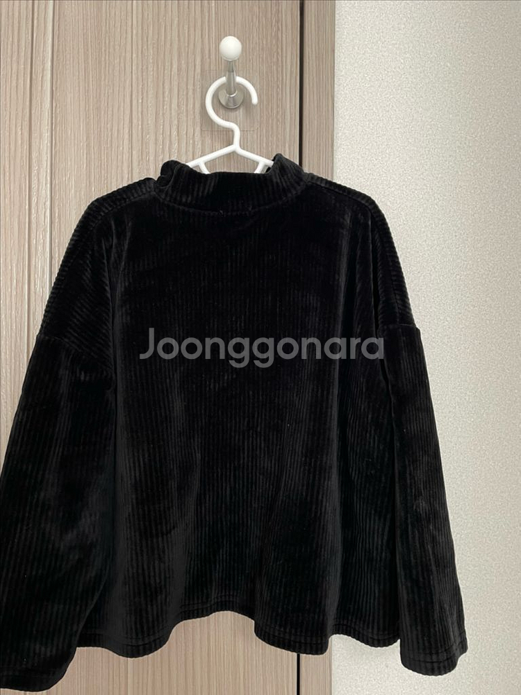 키즈 BIEN A BIEN 벨벳 상의 블랙 L--1