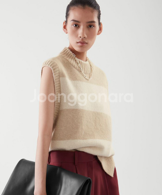 코스 알파카 니트 베스트--0