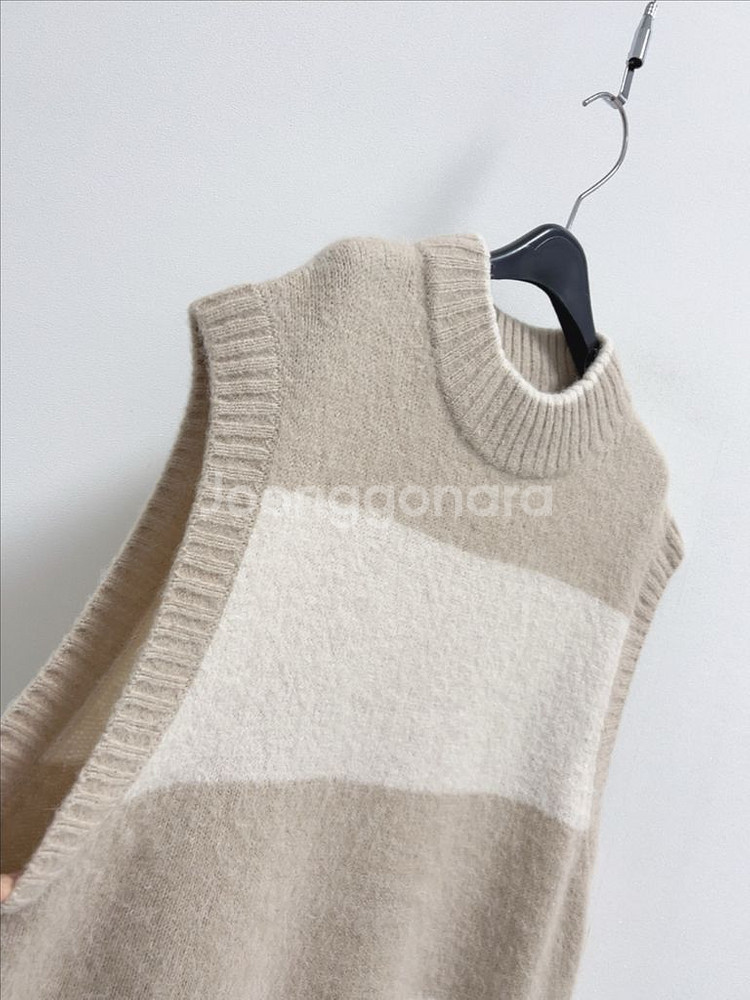 코스 알파카 니트 베스트--3