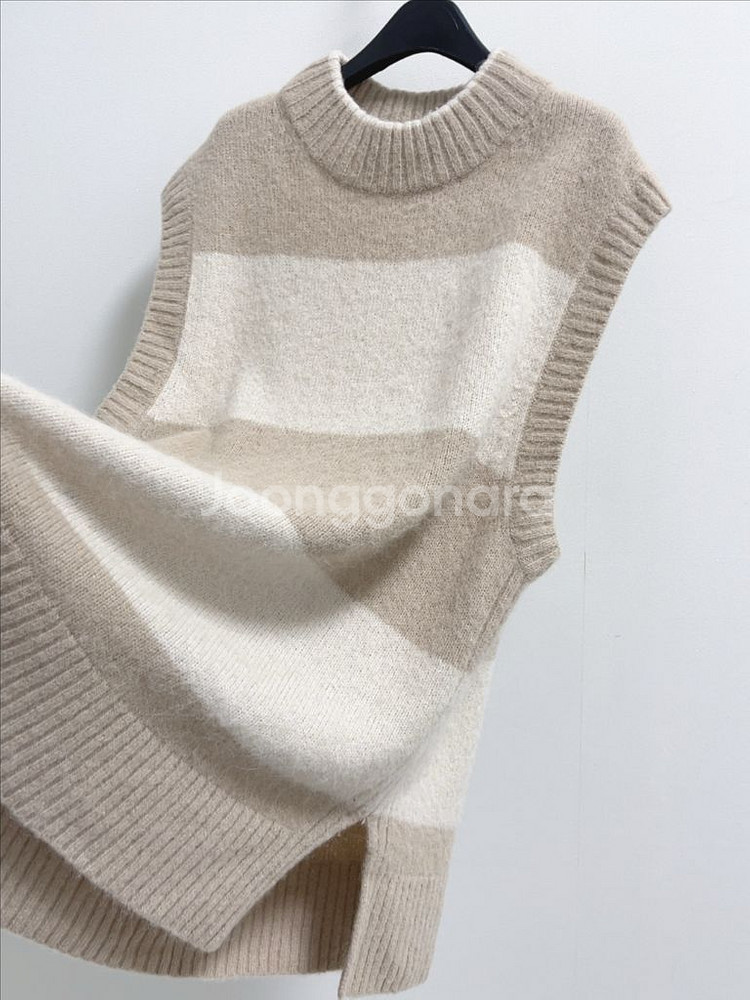 코스 알파카 니트 베스트--7