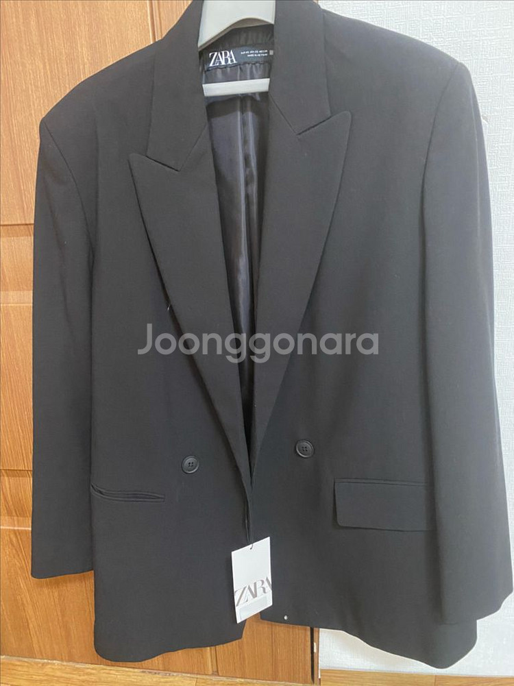 자라 오버사이즈드 블레이저 블랙 xs 새제품--5