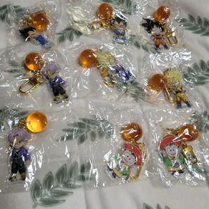 일괄 드래곤볼 키링 구슬 세트