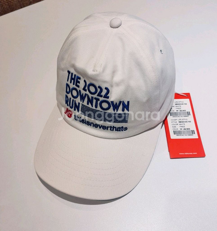 (새상품) 디스이즈네버댓 X 뉴발란스 스냅백--0