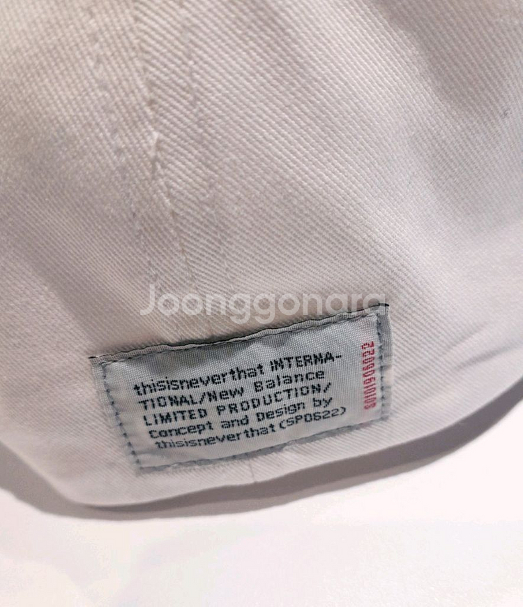 (새상품) 디스이즈네버댓 X 뉴발란스 스냅백--5