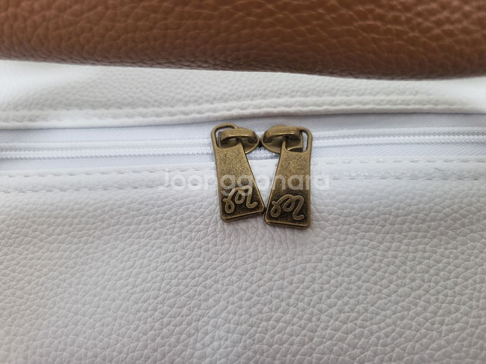 말본 컬러블록 보스턴백 (다크민트)--3