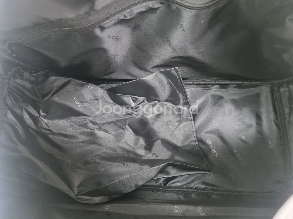 말본 컬러블록 보스턴백 (다크민트)--9