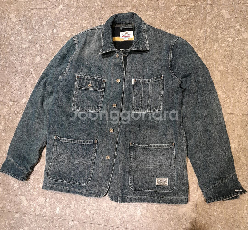 세인트페인 양모 데님워크 자켓 (L)--0