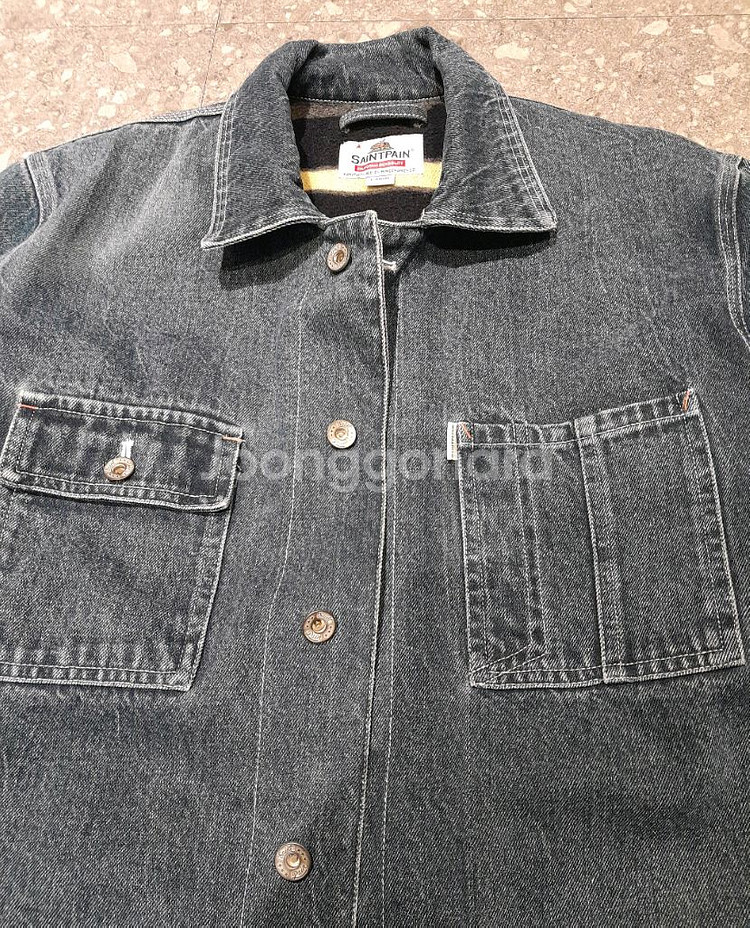 세인트페인 양모 데님워크 자켓 (L)--2