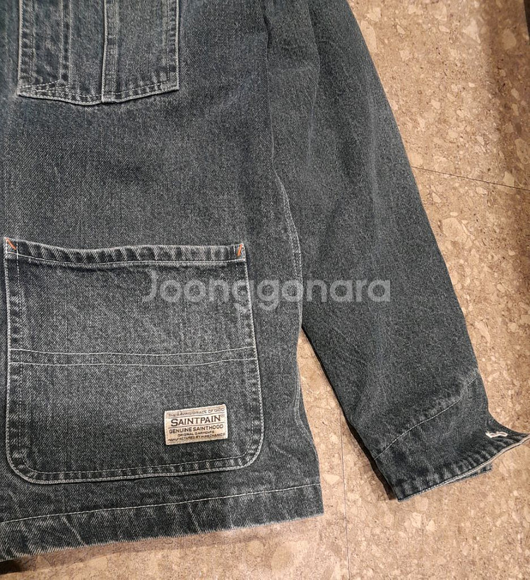 세인트페인 양모 데님워크 자켓 (L)--4