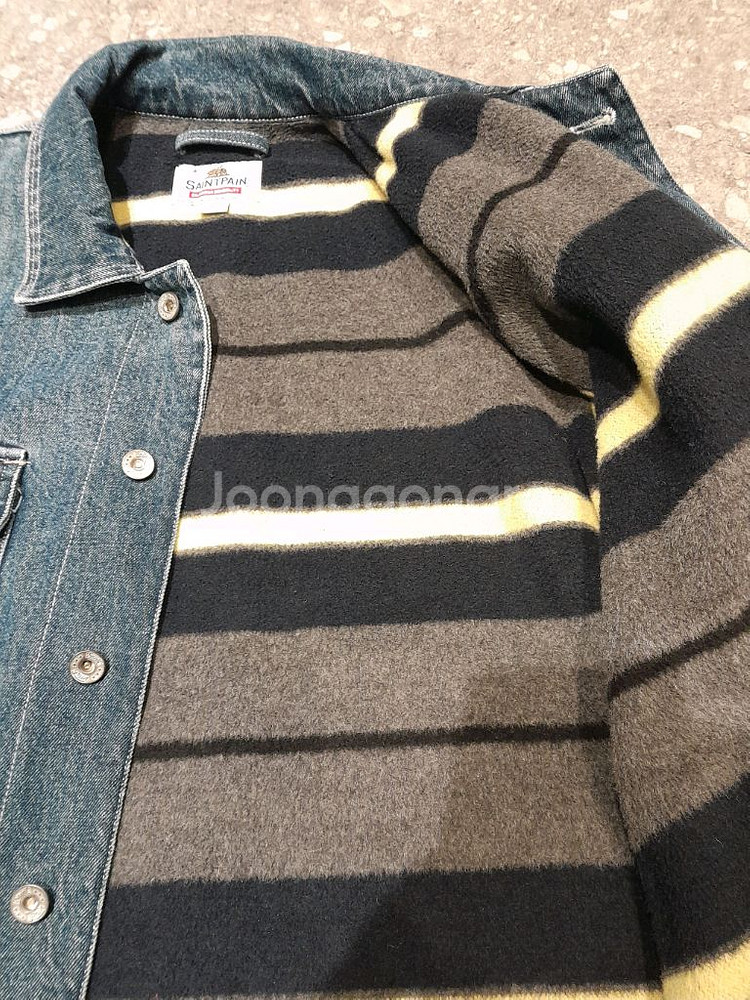 세인트페인 양모 데님워크 자켓 (L)--9