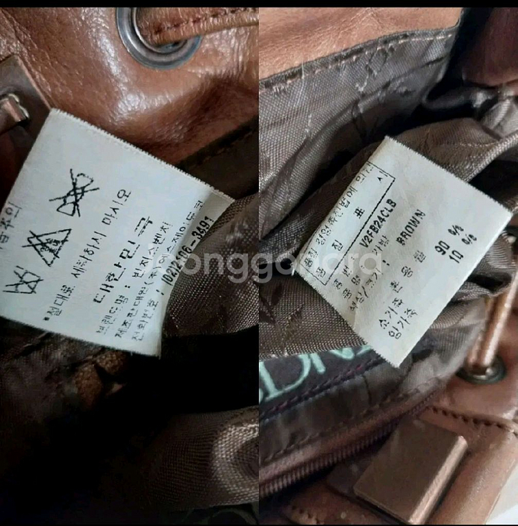 여성 빈치스벤치 소가죽 미니 백팩--9