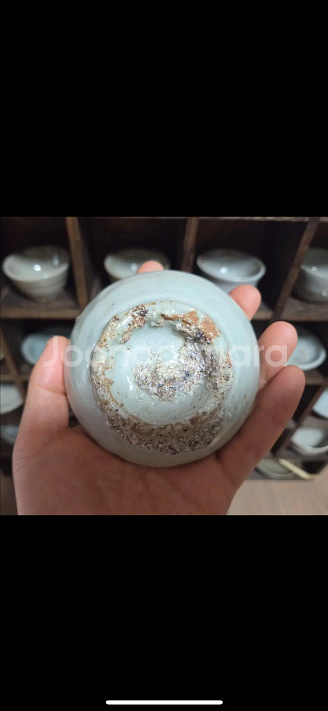 조선후기 백자 잔--7