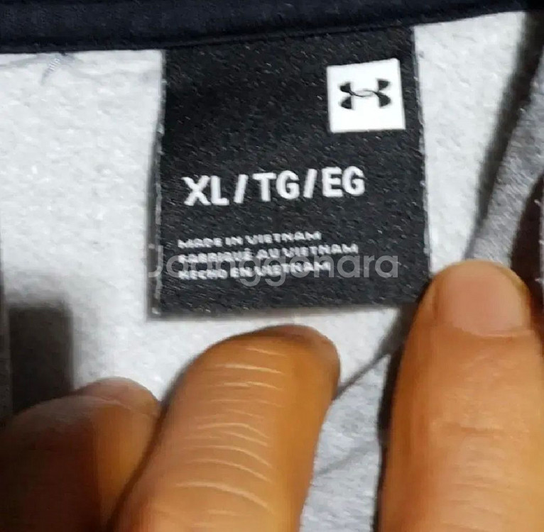 언더아머 기모 후드티(XL)--4