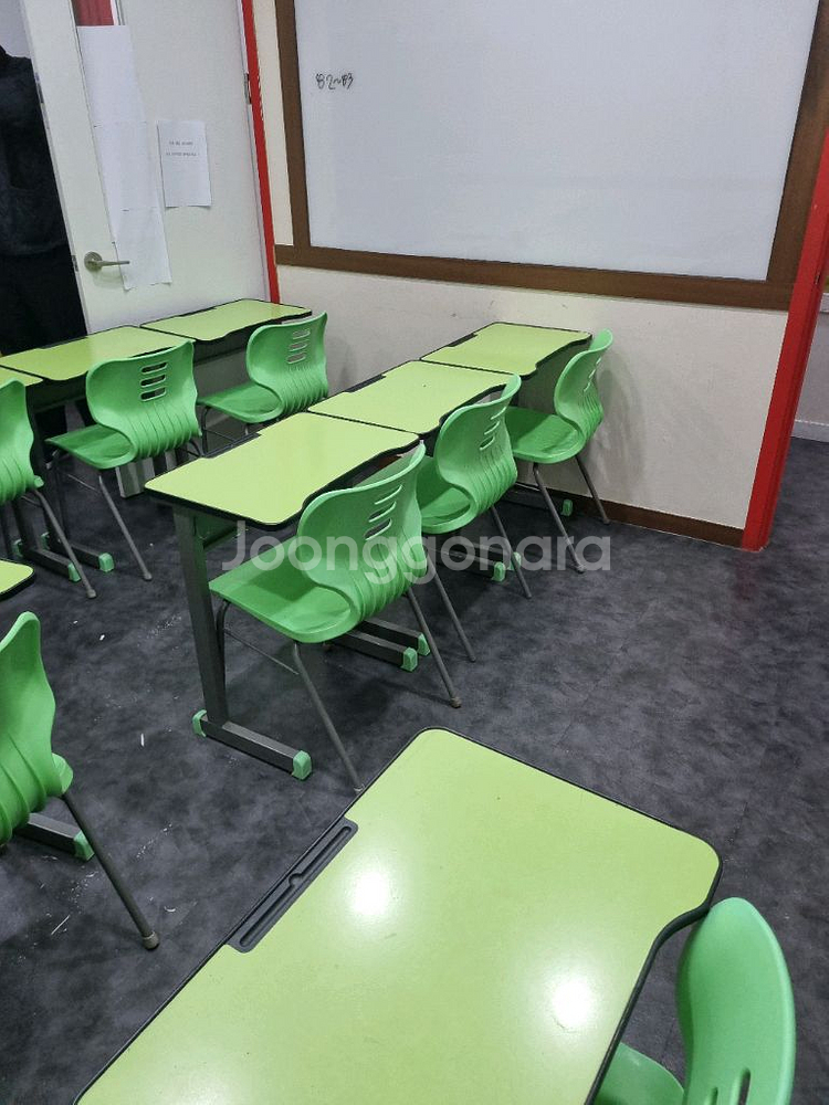 그린 학원용 책걸상 세트--3
