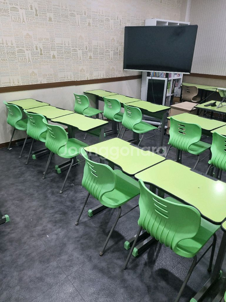 그린 학원용 책걸상 세트--6
