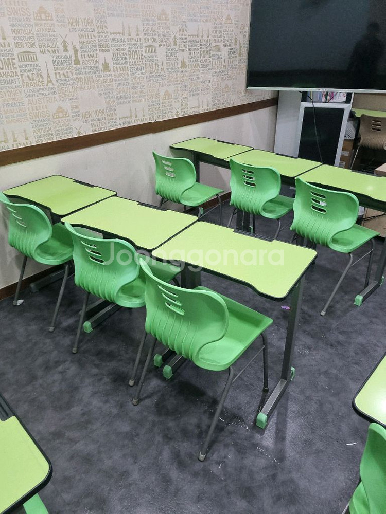 그린 학원용 책걸상 세트--4