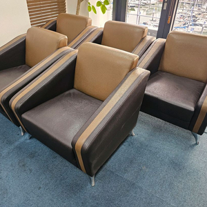 투톤 쇼파 사무용소파 세트가격입니다 중고