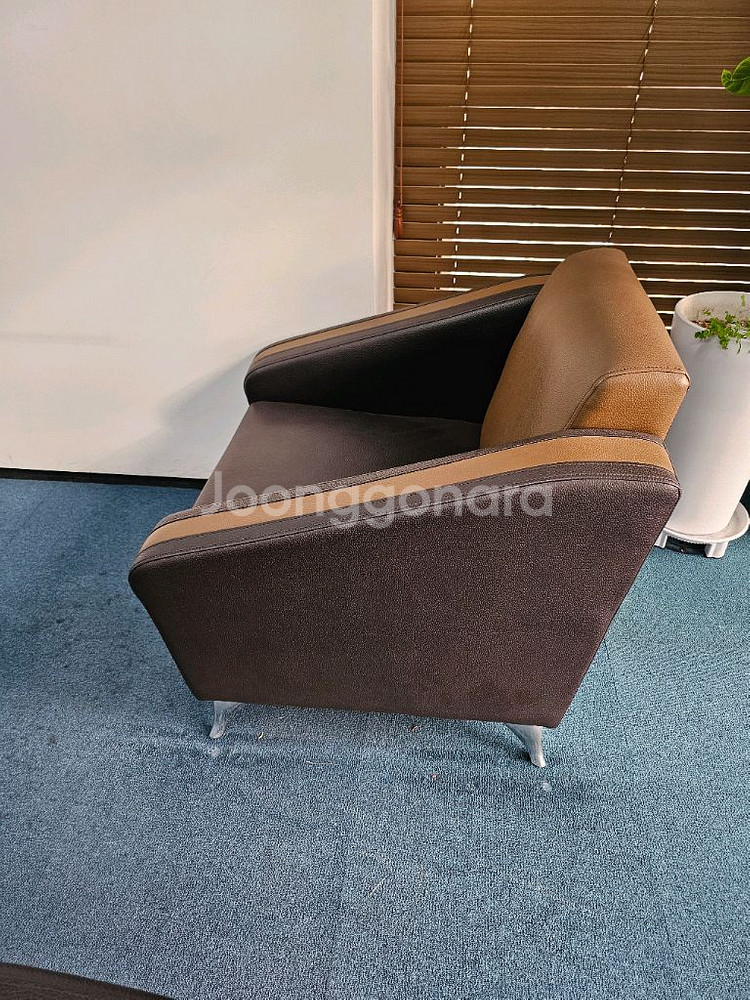 투톤 쇼파 사무용소파 세트가격입니다 중고--2