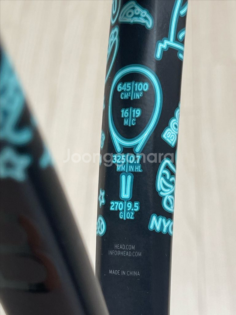 헤드 붐 MP L 네온 테니스라켓 팝니다--7
