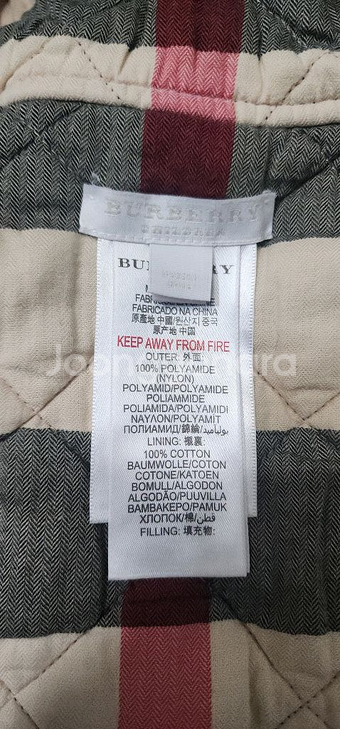 버버리 키즈 야상 누빔내피 포함 2y--5