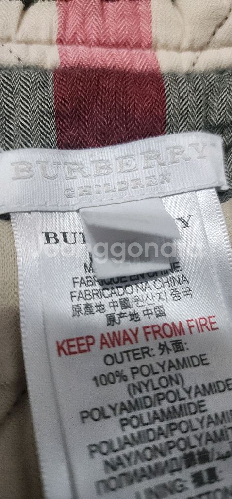 버버리 키즈 야상 누빔내피 포함 2y--6