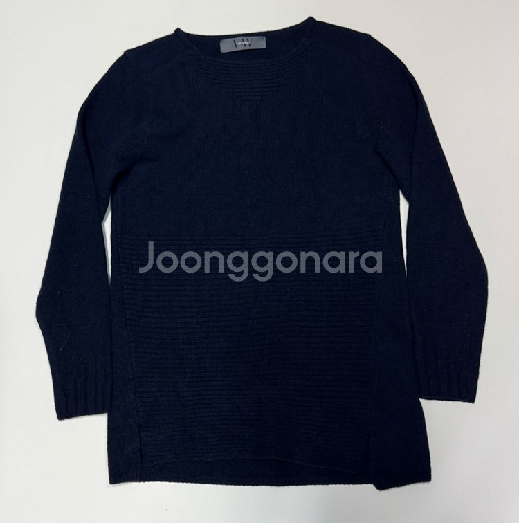 여성 베라왕 캐시미어 혼용 네이비 롱 니트 66--0