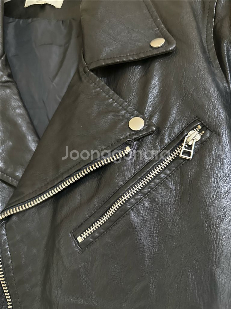 더블지퍼 크롭자켓--3