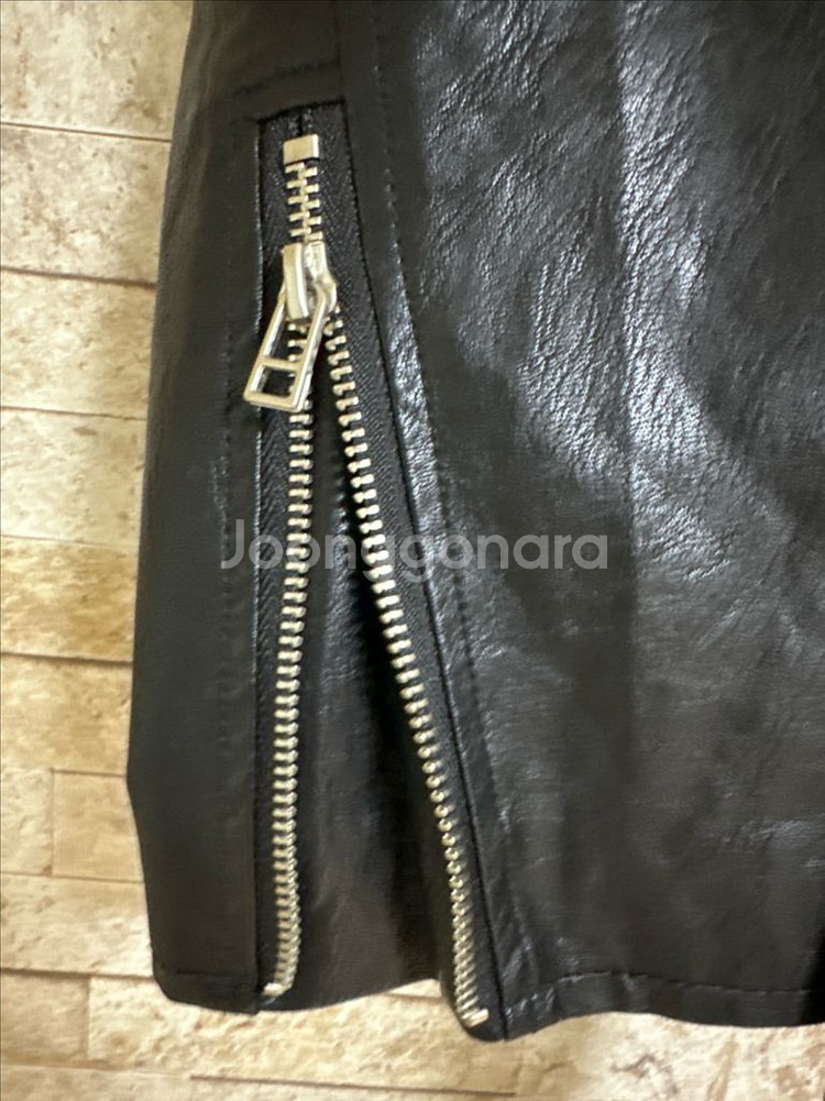 더블지퍼 크롭자켓--2