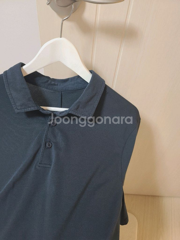룰루레몬 남성 반팔 카라 티셔츠 (네이비) 골프웨어추천--1