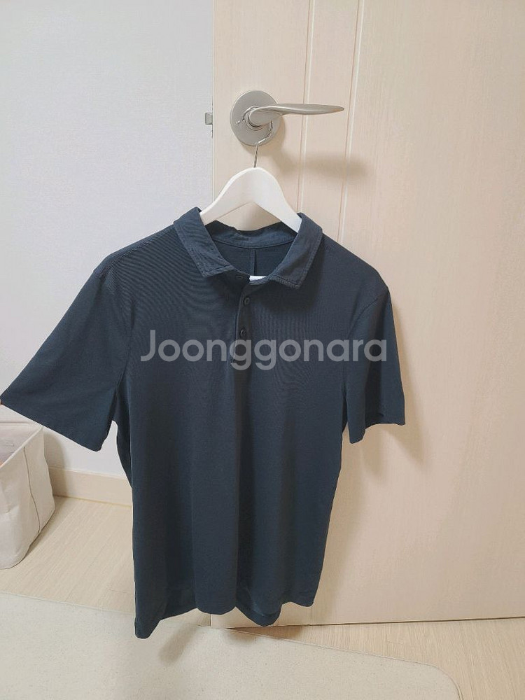 룰루레몬 남성 반팔 카라 티셔츠 (네이비) 골프웨어추천--0