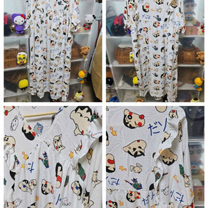 짱구 잠옷 원피스 빅사이즈 롱원피스 잠옷 2종세트