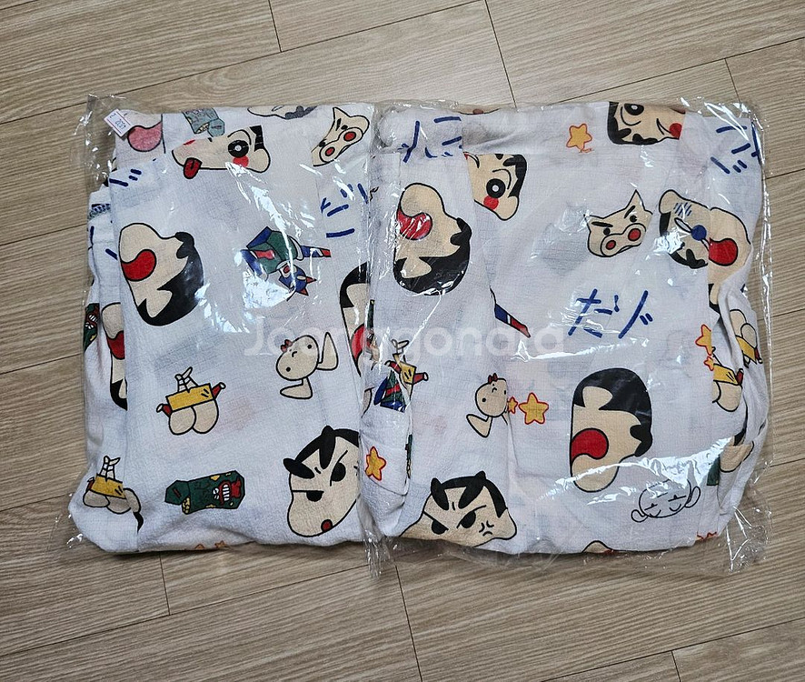 짱구 잠옷 원피스 빅사이즈 롱원피스 잠옷 2종세트--4