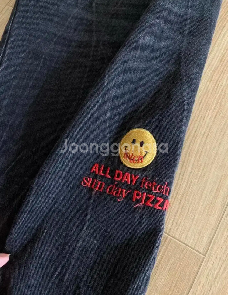 [M] 페치선데이 fetch 흑청 스트레이트 데님--3