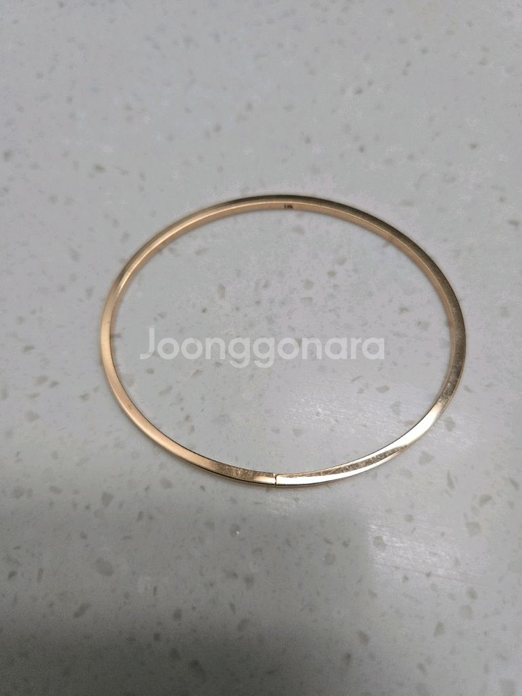 18k 로즈골드 뱅글팔찌 16cm--3