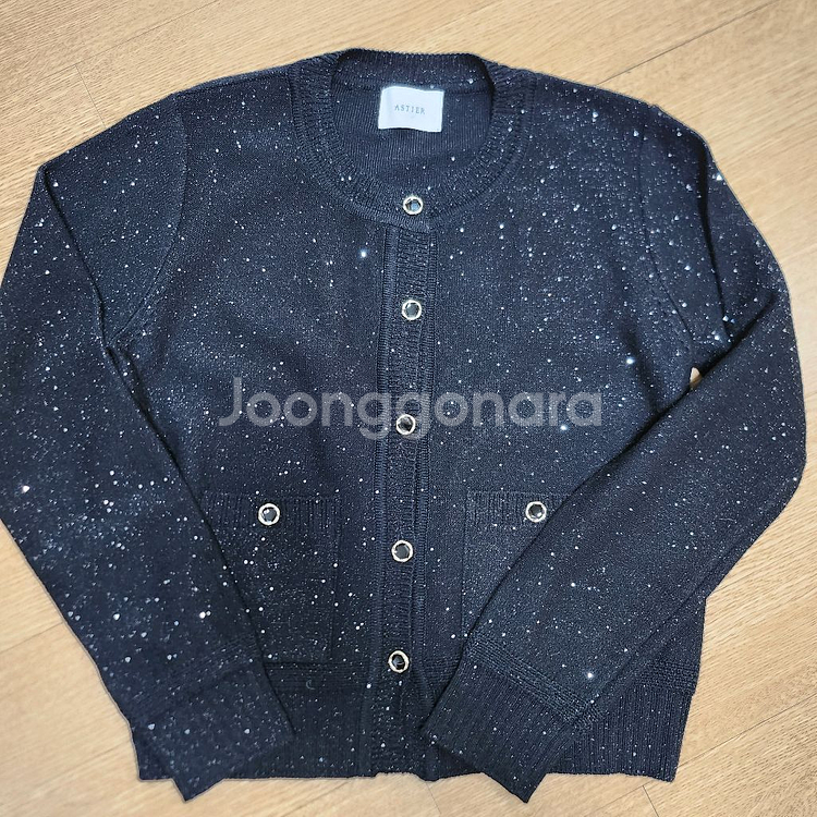 아스띠에 펄가디건 새상품--0