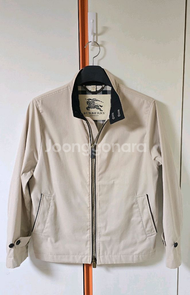 버버리 남성 면 봄버 자켓 S--0