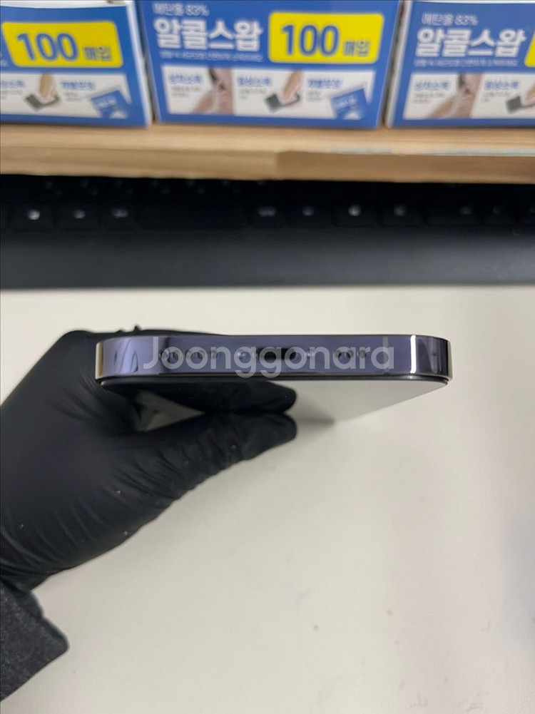 아이폰14프로 128G 딥퍼플 S급!--3