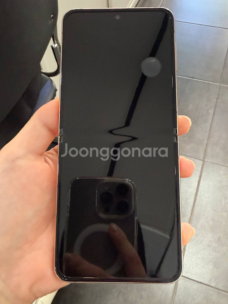 무잔상/A급)갤럭시Z플립4 256GB 골드 1094--1